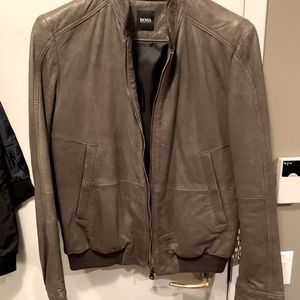 Men’s Hugo boss leather jacket for sale